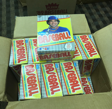 (1) 1989 Fleer Wax Box