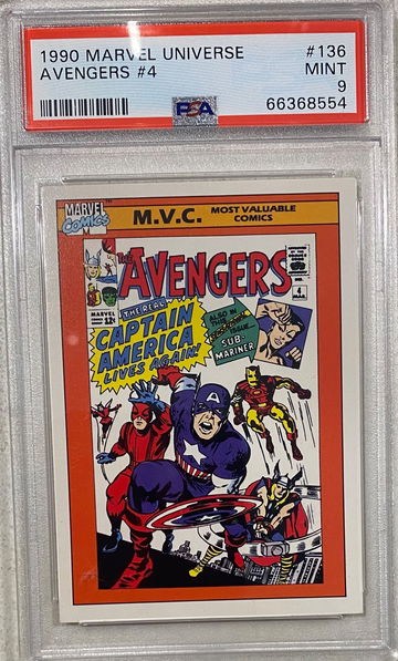 1990 Marvel Avengers PSA 9
