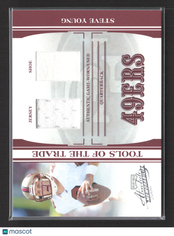 2006 Playoff Absolute Memorabilia Tools of the Trade Steve Young #TOT-127 /100 Authentic Game-Worn/Used Shoe Authentic G