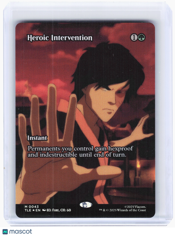 Avatar: The Last Airbender: Eternal-Legal Heroic Intervention Foil Mythic Rare (Borderless) #0043