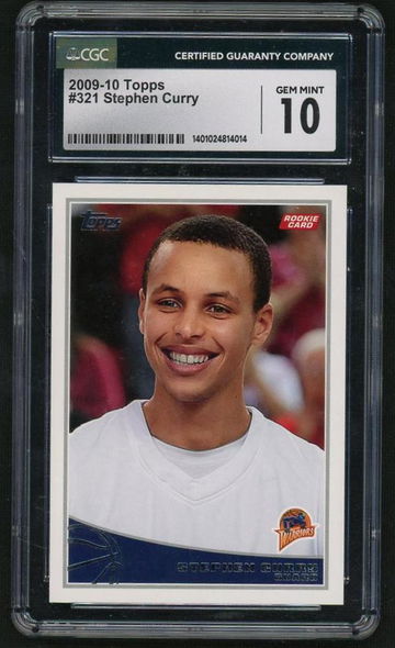2009-10 Topps Stephen Curry #321 RC CGC 10