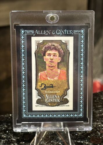 2024 Topps Allen & Ginter ZACCHARIE RISACHER RC AUTO #/25 BLACK Framed Mini