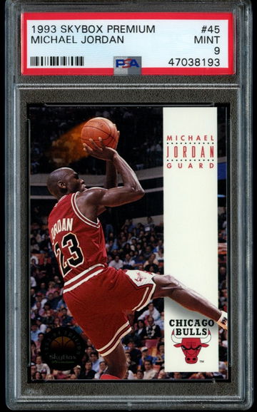 1993-94 Skybox Premium Michael Jordan PSA 9 Mint #45