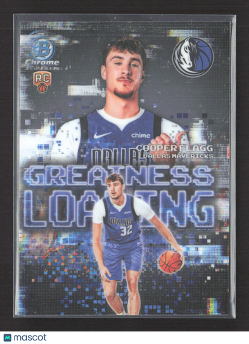2025 Topps Bowman Chrome Greatness Loading Cooper Flagg #GL-1 RC