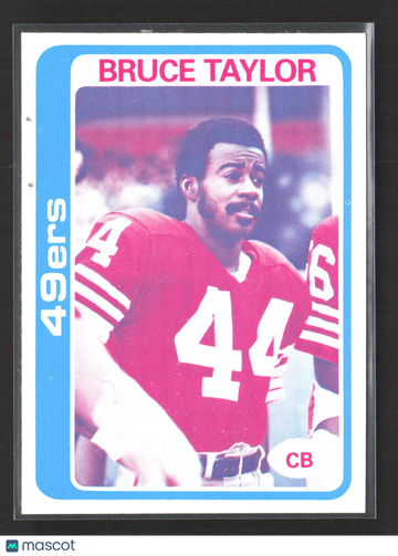 1973 Topps Bruce Taylor #102 Blank Back