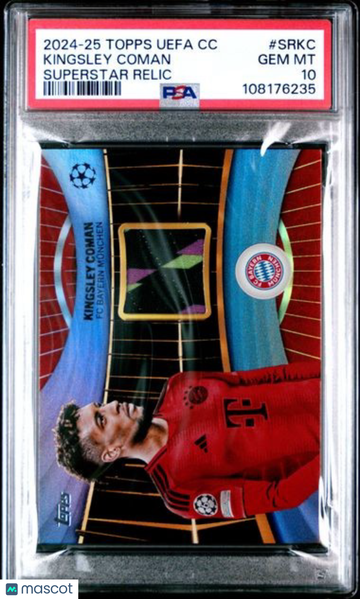 2024-25 Topps UEFA Club Competitions Topps Superstar Relics Kingsley Coman #SRKC PSA 10