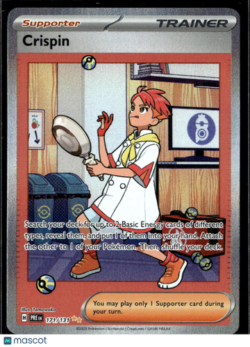 2025 Scarlet & Violet Prismatic Evolutions Crispin Holo Secret Rare SAR #171/131