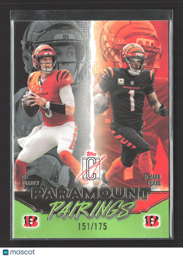 2025 Topps Composite Paramount Pairings Joe Burrow Ja'Marr Chase #PP-14 151/175