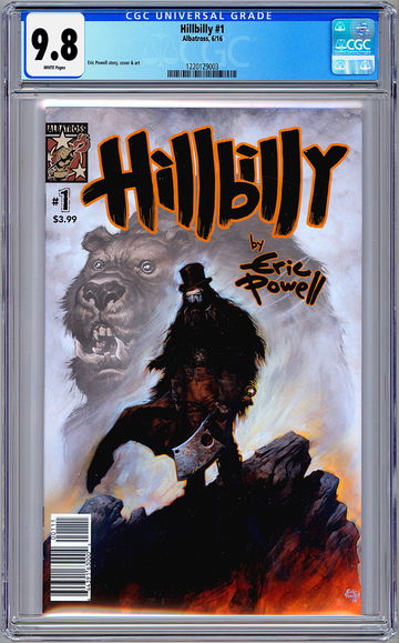 HILLBILLY #1 CGC 9.8 THE GOON’S ERIC POWELL ORIG STORY CVR & ART ALBATROSS 2016