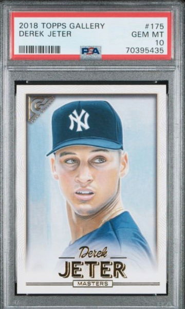 2018 Topps Gallery #175 Derek Jeter PSA 10 