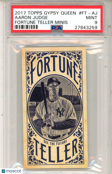 2017 Topps Gypsy Queen Fortune Teller Minis Aaron Judge #FTAJ PSA 9