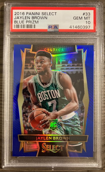 Jaylen Brown 2016 Select Blue Prizm /299 PSA 10
