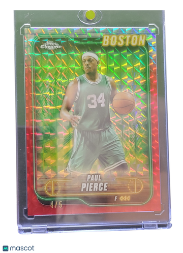 2021 Topps Chrome Paul Pierce #88 Red Prism Refractor /5