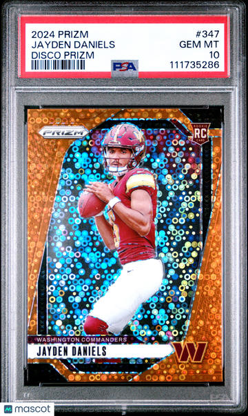 2024 Panini Prizm Jayden Daniels #347 Disco PSA 10