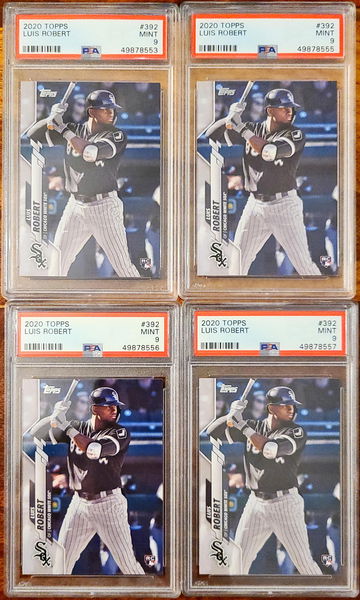 Luis Robert Topps Series 2 PSA 9 Lot of 4