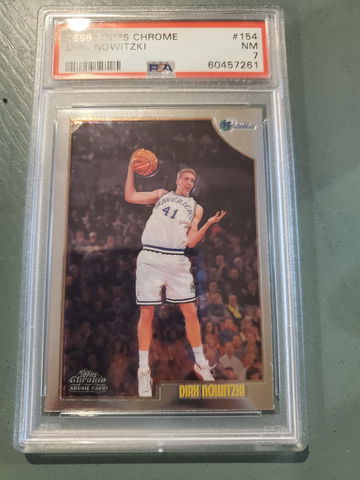 DIRK NOWITZKI 1998 TOPPS CHROME PSA 7