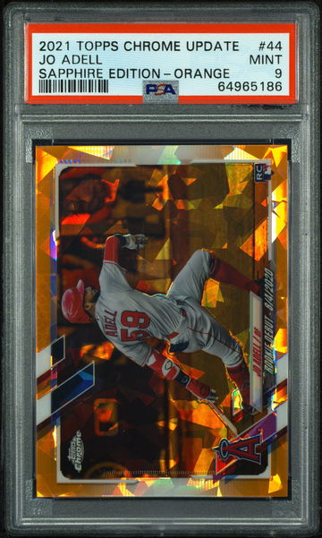 💎🚨 JO ADELL 2021 Topps Chrome Update SAPPHIRE 🍊 ORANGE 1/25 RC SSP 1/1 👻🍎 