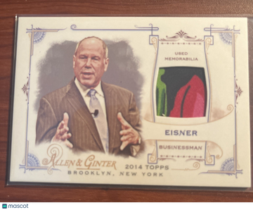 2014 Topps Allen & Ginter's - Full Size Relics B Michael Eisner #FRB-ME Relic