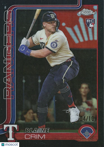 2025 Topps Chrome Blaine Crim Rookie 10 Topps