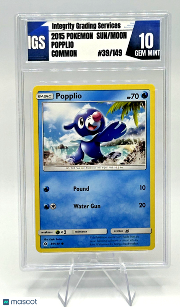 Sun & Moon Popplio Regular Common 10 #39/149