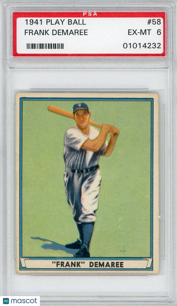 1941 Play Ball Frank Demaree #58 PSA 6