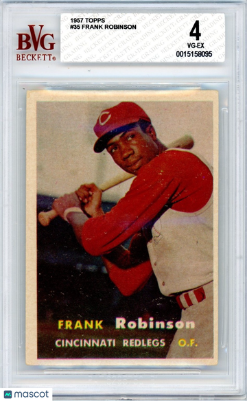 1957 Topps Frank Robinson #35 Rookie BVG 4