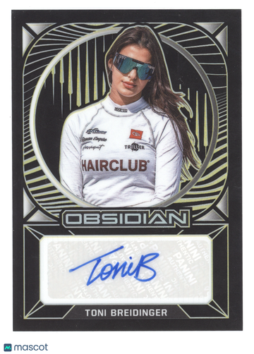 2022 Panini Chronicles Obsidian Signatures Toni Breidinger #OS-TB Yellow /10