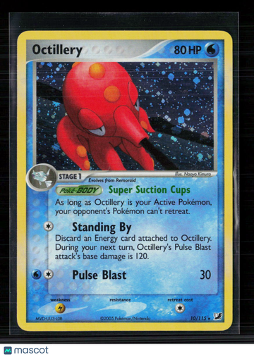 2005 EX Unseen Forces Octillery Holo Rare #10/115