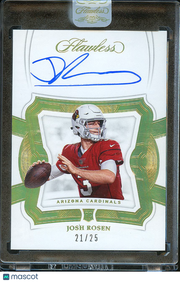 2019 Panini Flawless Josh Rosen #RCS-JO Emerald /25