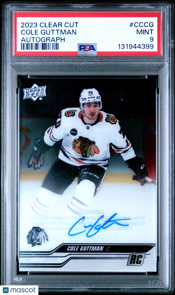 2023 Upper Deck Clear Cut Autographs Cole Guttman #CCCG PSA 9