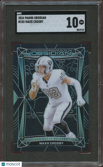 2024 Panini Obsidian Maxx Crosby #102 SGC 10