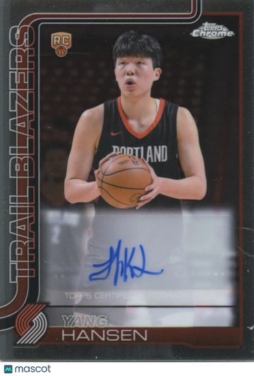 2025-26 Topps Chrome Yang Hansen Chrome Rookie Topps