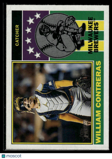 2025 Topps Heritage William Contreras #76PI-9 1976 Player Icons