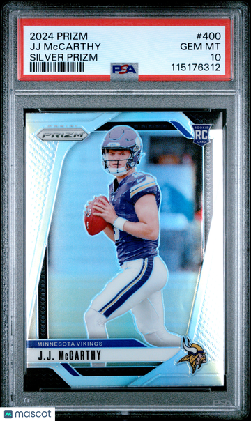 2024 Panini Prizm JJ Mccarthy Silver PSA 10