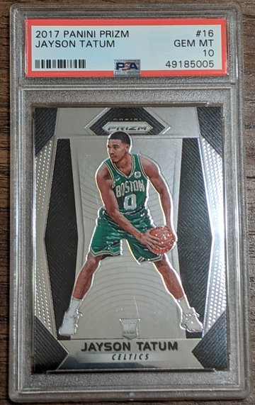 Jayson Tatum 2017 Prizm #16 PSA 10