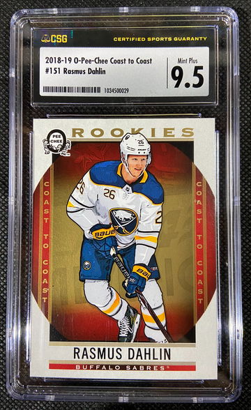2018-19 OPC ROOKIE Rasmus Dahlin Coast to Coast 