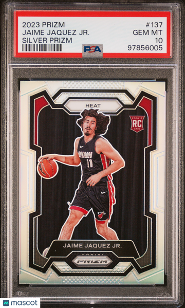 2023 Panini Prizm Jaime Jaquez JR. #137 Silver PSA 10