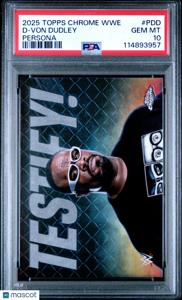 2025 Topps Chrome WWE Persona D-Von Dudley #PDD PSA 10