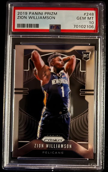 2019 Panini Prizm Zion Williamson RC #248 PSA 10 Gem Mint