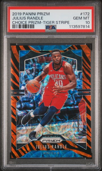 2019 Panini Prizm Tiger Stripe Choice Prizm Julius Randle #172 PSA 10