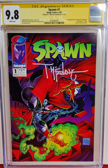 Spawn #1 - CGC 9.8 - Signed by Todd McFarlane - 1st Appearance of Spawn