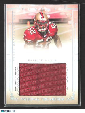 2007 Playoff National Treasures Patrick Willis #125 Authentic Event-Worn Jersey