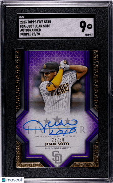 2023 Topps Five Star Juan Soto #FSA-JSOT Autograph Purple SGC 9