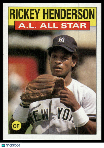1986 Topps Rickey Henderson #716