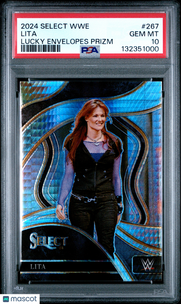 2024 Panini Select WWE Lita #267 Lucky Envelopes Prizm /8 PSA 10