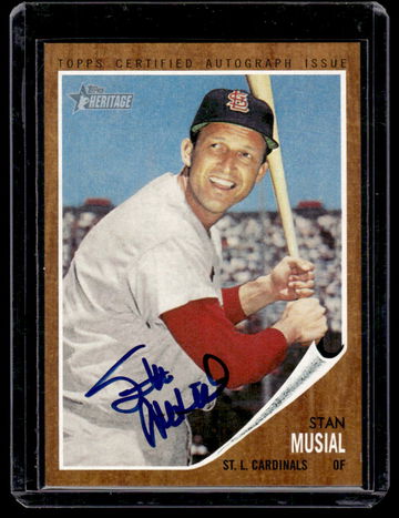2011 Topps Heritage Real One Autographs Stan Musial #ROA-SM Auto