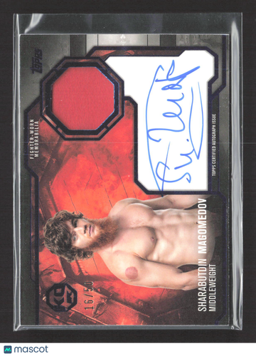 2025 Topps Knockout UFC Sharabutdin Magomedov #KAR-SM /50 Autograph Fighter-worn memorabilia