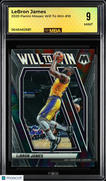 2020 Panini Mosaic Will to Win LeBron James #10 MBA 9