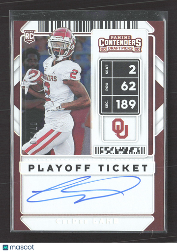 2020 Panini Contenders Draft Picks CeeDee Lamb #106 Playoff Ticket /10 RC