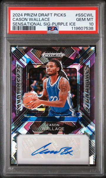 2024 Prizm #SS-CWL Cason Wallace Sensational Signatures /99 PSA 10